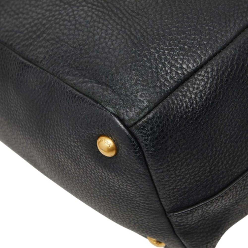 PRADA Black Leather Shoulder Bag - Picture 6 of 13